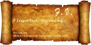Fingerhut Veronika névjegykártya