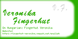 veronika fingerhut business card